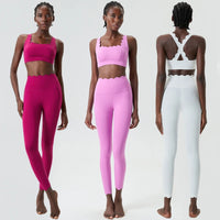 2-Piece Solid Color Gym Set