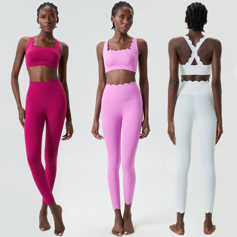 2-Piece Solid Color Gym Set