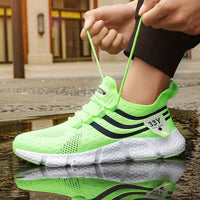 Men's Slip-On Running Sneakers - Breathable Mesh Shoes for Walking & Light Training
