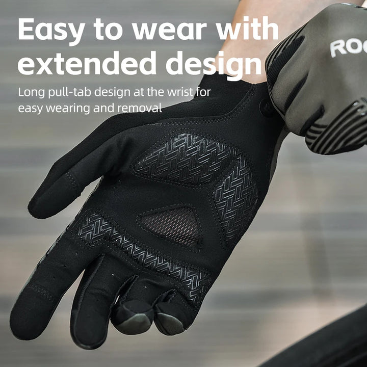 Breathable Full-Finger Cycling Gloves - Touchscreen Riding Gloves for Outdoor Training