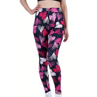 Heart Print Stretch Fitness Leggings