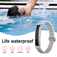 Waterproof Smart Bracelet - Women's Heart Rate Fitness Tracker for Daily Training