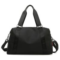 Waterproof Nylon Duffle Tote Bag - Women's Large Travel Gym Bag with Wet-Dry Pockets
