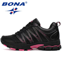 Women's Running Sneakers - Cushioned Lace-Up Shoes for Jogging & Walking
