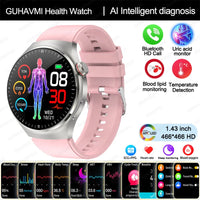 Advanced Health Smart Watch - ECG Bluetooth Tracker for Wellness & Daily Monitoring