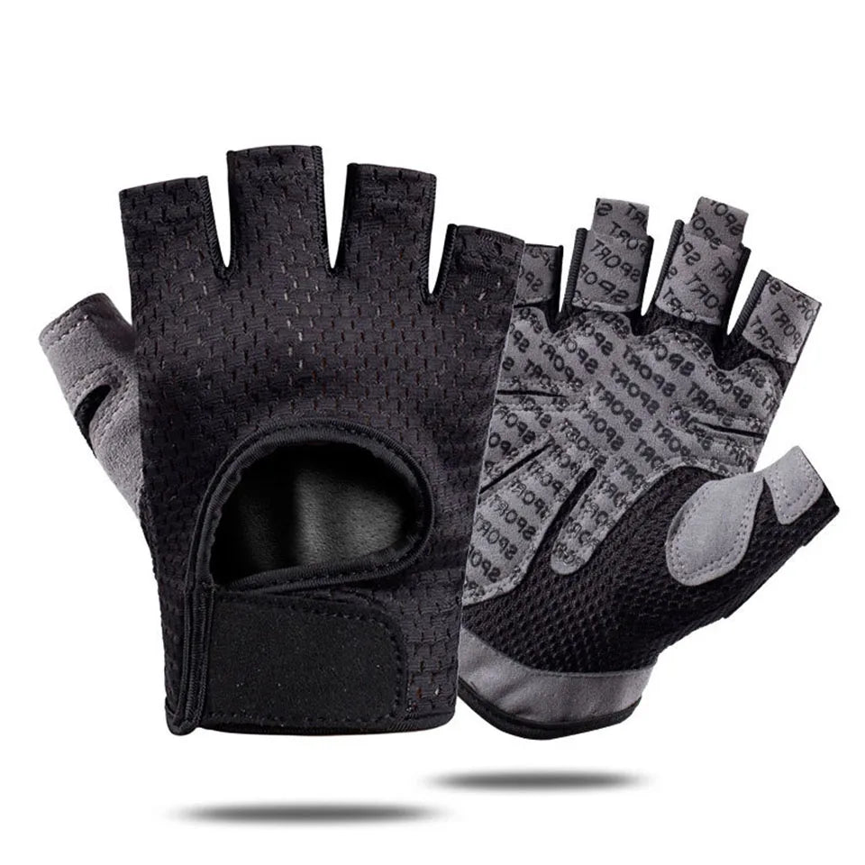 Anti-Slip Weightlifting Gloves - Wrist Support Grips for CrossFit &amp; Gym Training