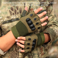 Outdoor Taktische Handschuhe Sport Handschuhe Halb Finger Frauen Kampf Schießen Jagd Fitness Finger Lose Handschu