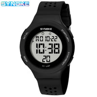 Slim Waterproof Digital Sport Watch - LED Swim Watch for Everyday Training