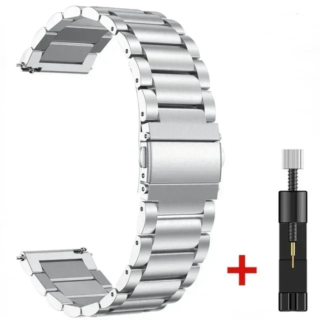 Stainless Steel Watch Band - Blackview W60 Replacement Strap for Smartwatch Wear