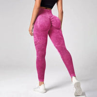 Tie-Dye Tummy Control Leggings - Women's Sculpting Tights for Yoga & Everyday Training