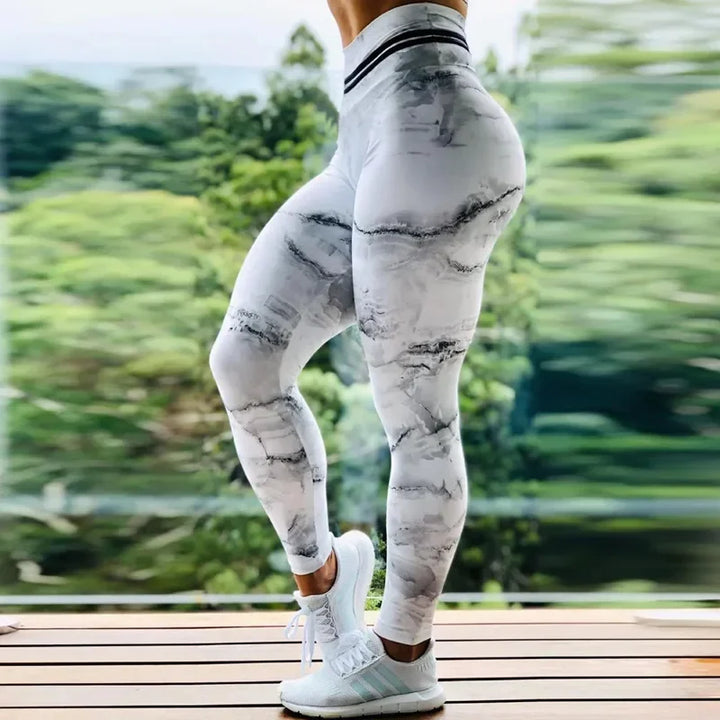 Printed High-Waist Training Leggings