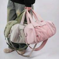 2-Piece Dry-Wet Gym Tote Set - Large Travel Duffel for Yoga & Swimming