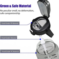 Half-Gallon Motivational Water Bottle - Leakproof Hydration Flask for Gym & Travel