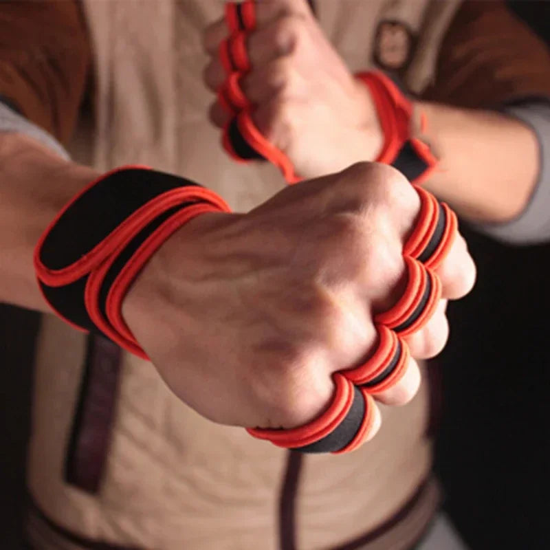 Anti-Slip Weightlifting Gloves - Wrist Support Grips for CrossFit & Gym Training