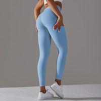 Breathable High-Waist Yoga Leggings - Women's Workout Tights for Running & Cycling