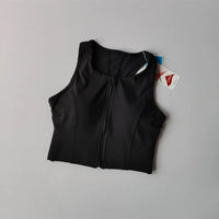 Front-Zip Quick-Dry Sports Bra Vest