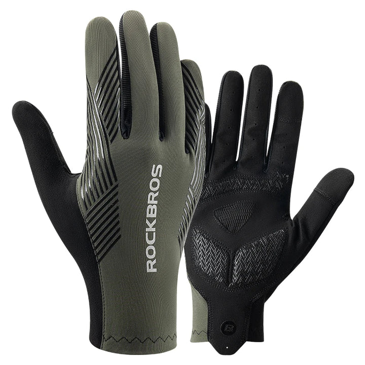 Breathable Full-Finger Cycling Gloves - Touchscreen Riding Gloves for Outdoor Training