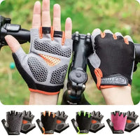 Breathable Half-Finger Cycling Gloves - Anti-Slip Training Gloves for Gym & Riding