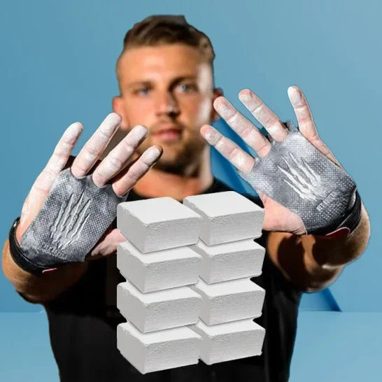 Gym Magnesium Chalk Block - Anti-Slip Grip Aid for Lifting & Climbing Training