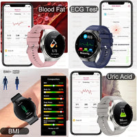 Advanced Health Smart Watch - ECG Bluetooth Tracker for Wellness & Daily Monitoring
