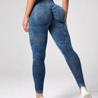 Tie-Dye Tummy Control Leggings - Women's Sculpting Tights for Yoga & Everyday Training