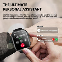 AMOLED GPS Smart Watch - Bluetooth Calling Fitness Watch with 1000mAh Battery