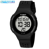 Slim Waterproof Digital Sport Watch - LED Swim Watch for Everyday Training