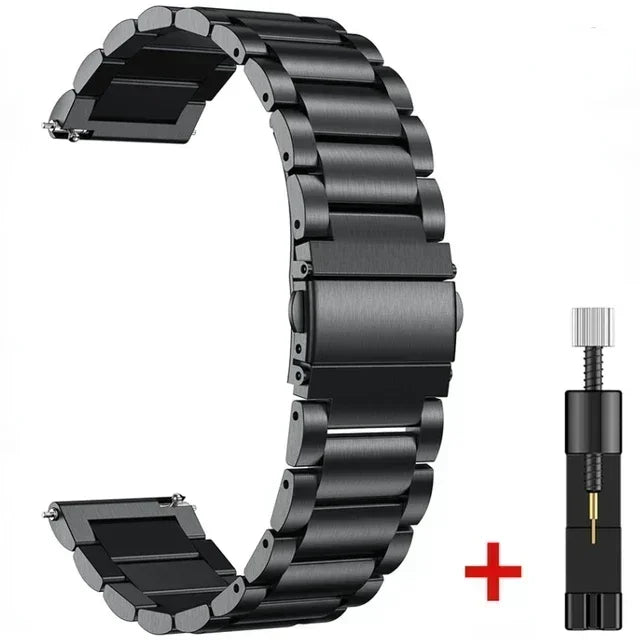 Stainless Steel Watch Band - Blackview W60 Replacement Strap for Smartwatch Wear