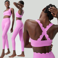 2-Piece Solid Color Gym Set
