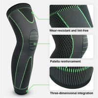 Compression Knee Support Sleeve - Protective Brace for Running & Gym Workouts