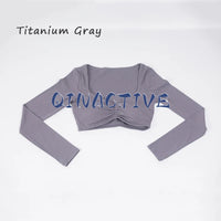 Long Sleeve Cropped Yoga Top