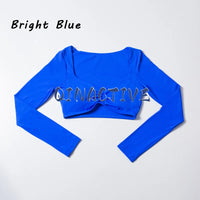 Long Sleeve Cropped Yoga Top