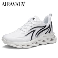 Men's Flame Knit Sneakers - Statement Running Shoes for Sport & Street Wear