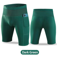 Men's Basketball Compression Pants with Inner Shorts