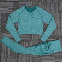 Seamless Push-Up Yoga Leggings - Women's High-Waist Gym Tights for Fitness