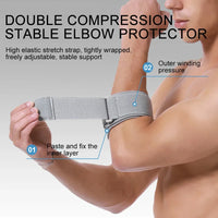 Adjustable Elbow Support Strap - Compression Brace for Tennis, Golf & Training