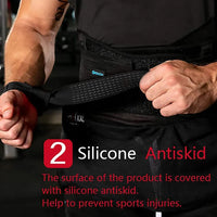 Silicone Grip Wrist Straps - Non-Slip Lifting Supports for Pull-Ups & Deadlifts