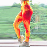 Printed High-Waist Training Leggings
