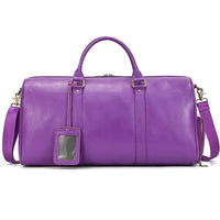 Genuine Leather Duffel Bag - Unisex Training Bag for Workout, Travel & Weekend Trips