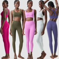 2-Piece Solid Color Gym Set