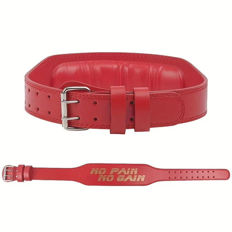PU Weightlifting Belt - Waist Support Strap for Squats & Heavy Pulls