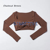 Long Sleeve Cropped Yoga Top
