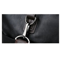 Genuine Leather Duffel Bag - Men's Training Bag for Workout, Travel & Weekend Trips
