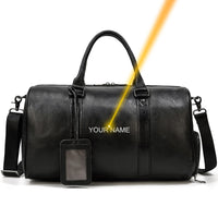 Genuine Leather Duffel Bag - Unisex Training Bag for Workout, Travel & Weekend Trips