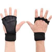 Anti-Slip Weightlifting Gloves - Wrist Support Grips for CrossFit & Gym Training