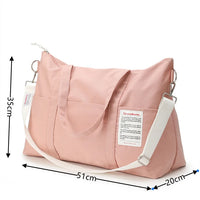 Waterproof Canvas Gym Duffel Bag - Large-Capacity Travel Tote for Yoga & Training