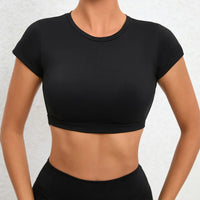 Backless Breathable Workout Crop Top