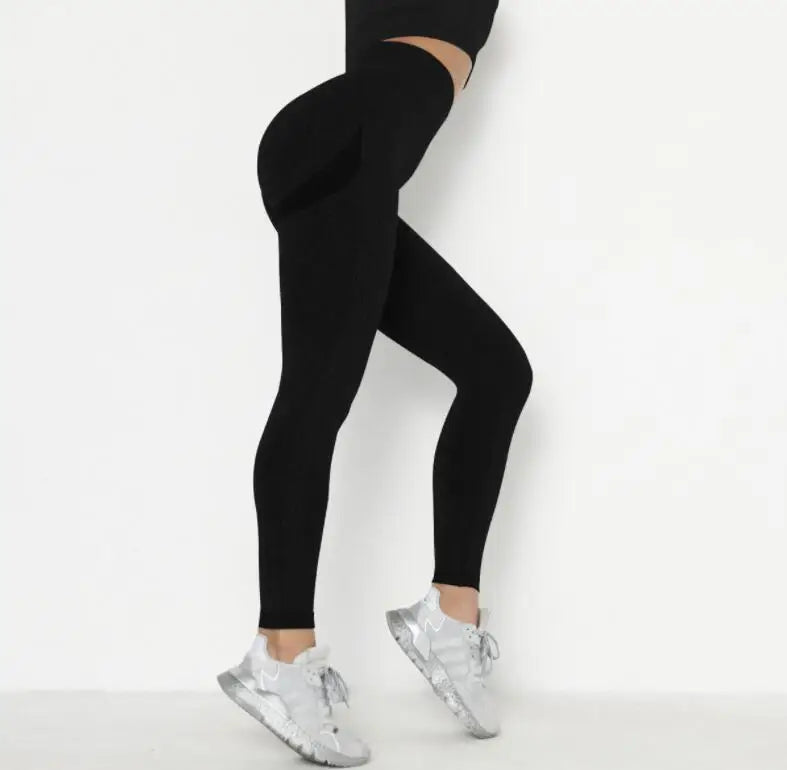 Seamless Push-Up Yoga Leggings - Women&
