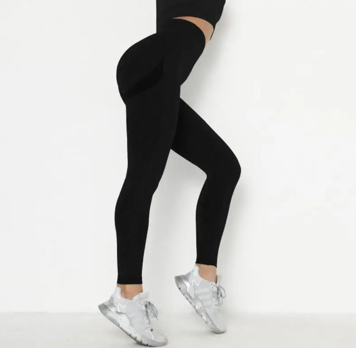 Seamless Push-Up Yoga Leggings - Women&