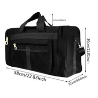 Nylon Travel Duffel Bag - Large-Capacity Weekender Holdall for Gym & Travel